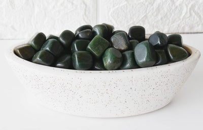 Green Jade Tumbled Crystals (Wisdom and Balance)