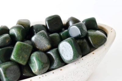 Green Jade Tumbled Crystals (Wisdom and Balance)