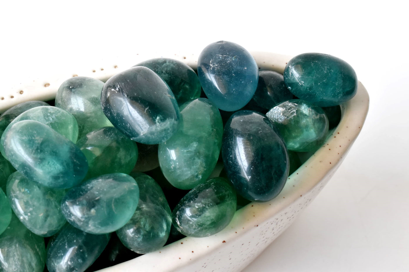 Green Fluorite Tumbled Crystals (Bring Balance and Clearing)