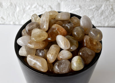 Golden Rutile Tumbled Crystals (Dispelling Negative Energy and Sexuality)