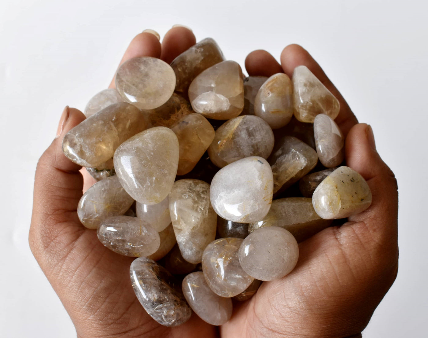 Golden Rutile Tumbled Crystals (Dispelling Negative Energy and Sexuality)