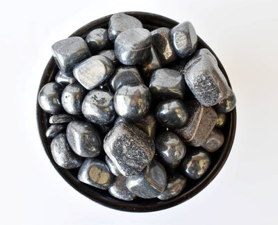 Hematite Tumbled Crystals (Focus and Strength)