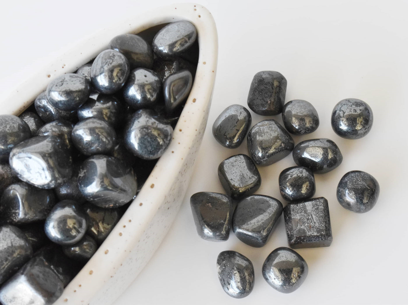 Hematite Tumbled Crystals (Focus and Strength)