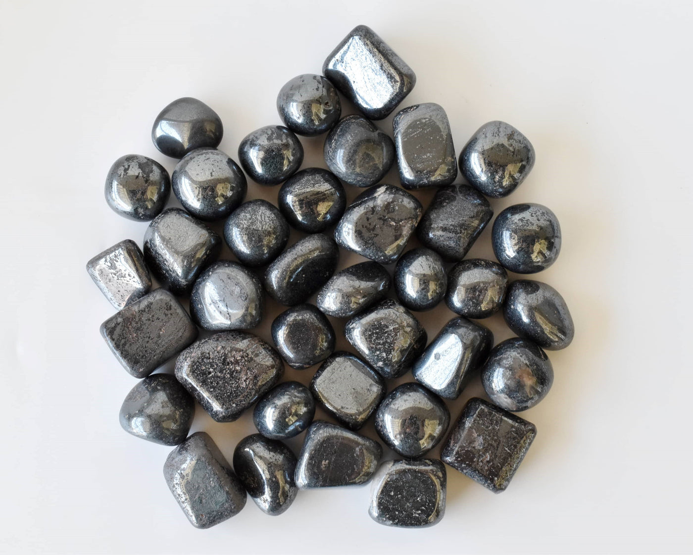 Hematite Tumbled Crystals (Focus and Strength)