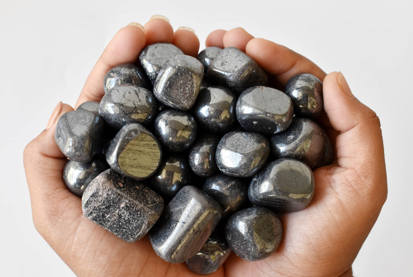 Hematite Tumbled Crystals (Focus and Strength)