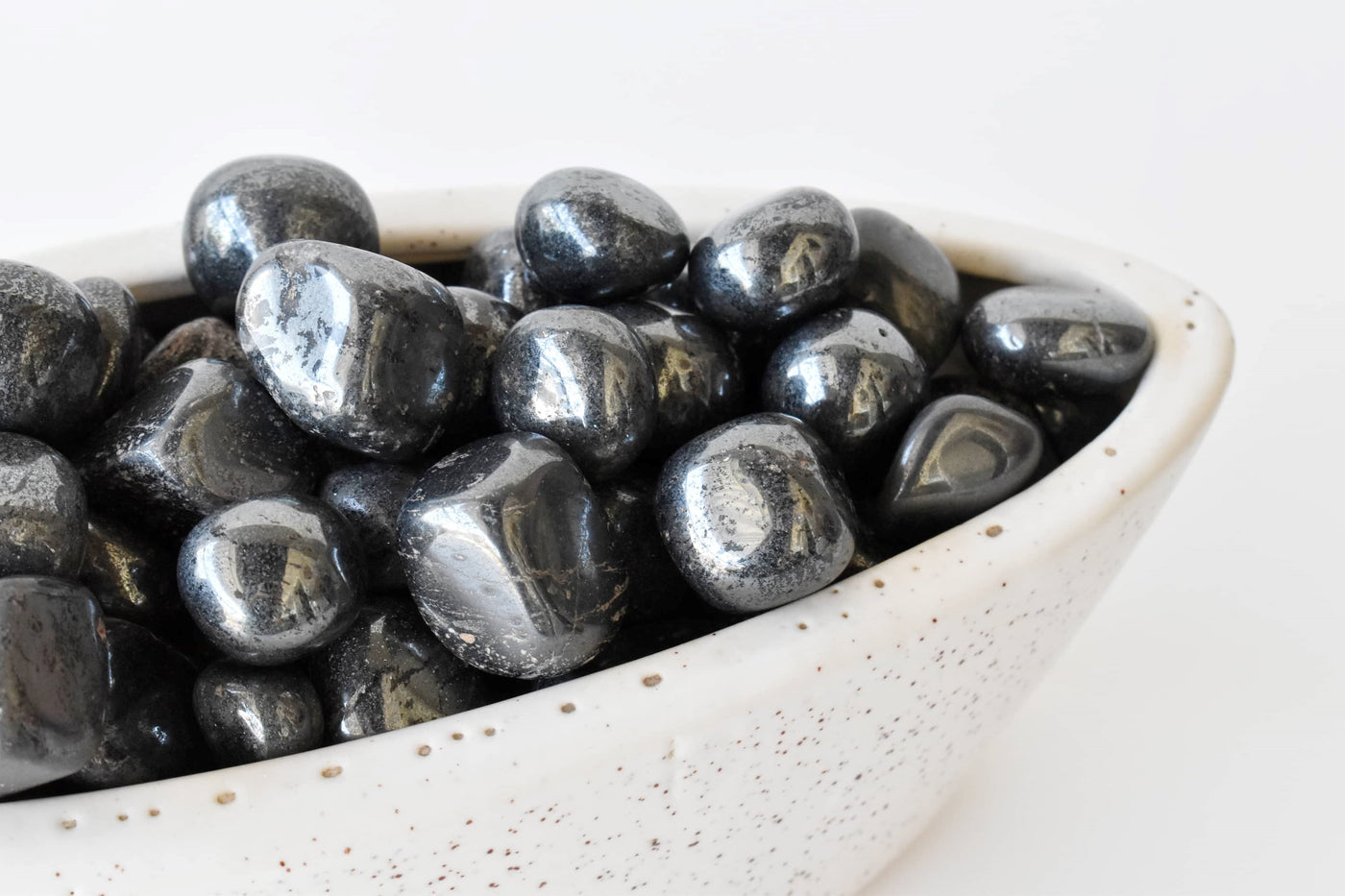 Hematite Tumbled Crystals (Focus and Strength)