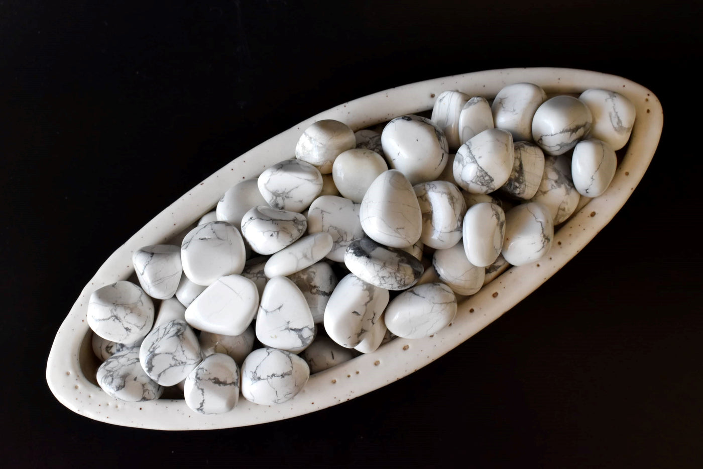 Howlite Tumbled Crystals (Insight and Inspiration)