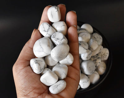 Howlite Tumbled Crystals (Insight and Inspiration)