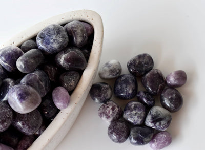 Lepidolite Tumbled Crystals (Emotional Understanding and Generosity)