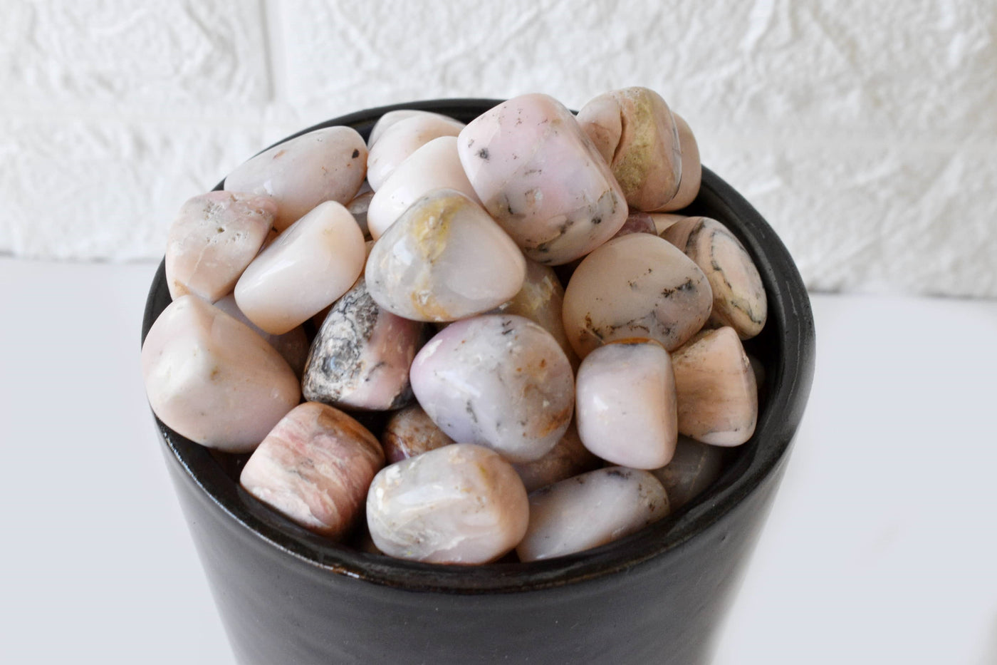 Pink Opal Tumbled Crystals (Mastering Fear and Wisdom)