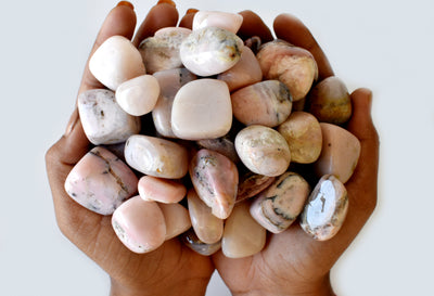 Pink Opal Tumbled Crystals (Mastering Fear and Wisdom)