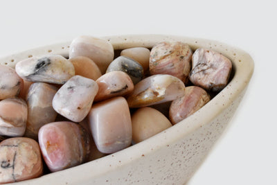 Pink Opal Tumbled Crystals (Mastering Fear and Wisdom)