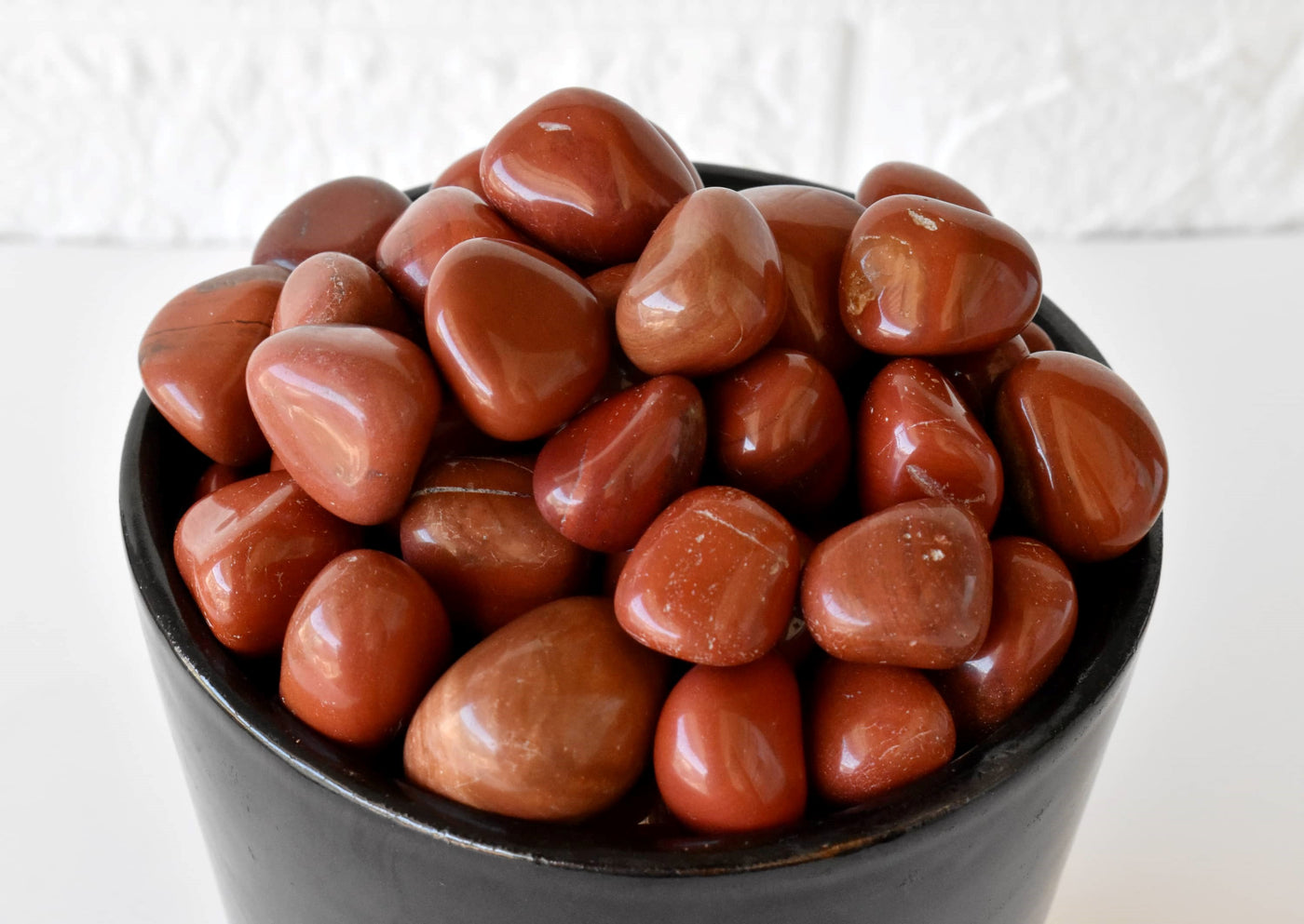 Red Jasper Tumbled Crystals (Breaking Addictions and Strength)