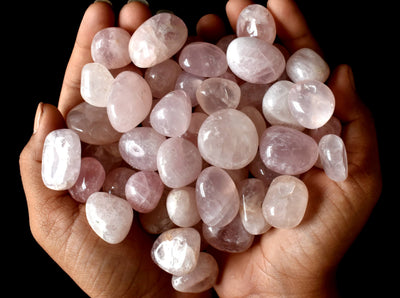 Rose Quartz Tumbled Crystals (Anxiety Relief and Relaxation)