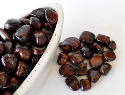 Red Tiger Eye Tumbled Crystals (Self Discovery and Self-Discipline)