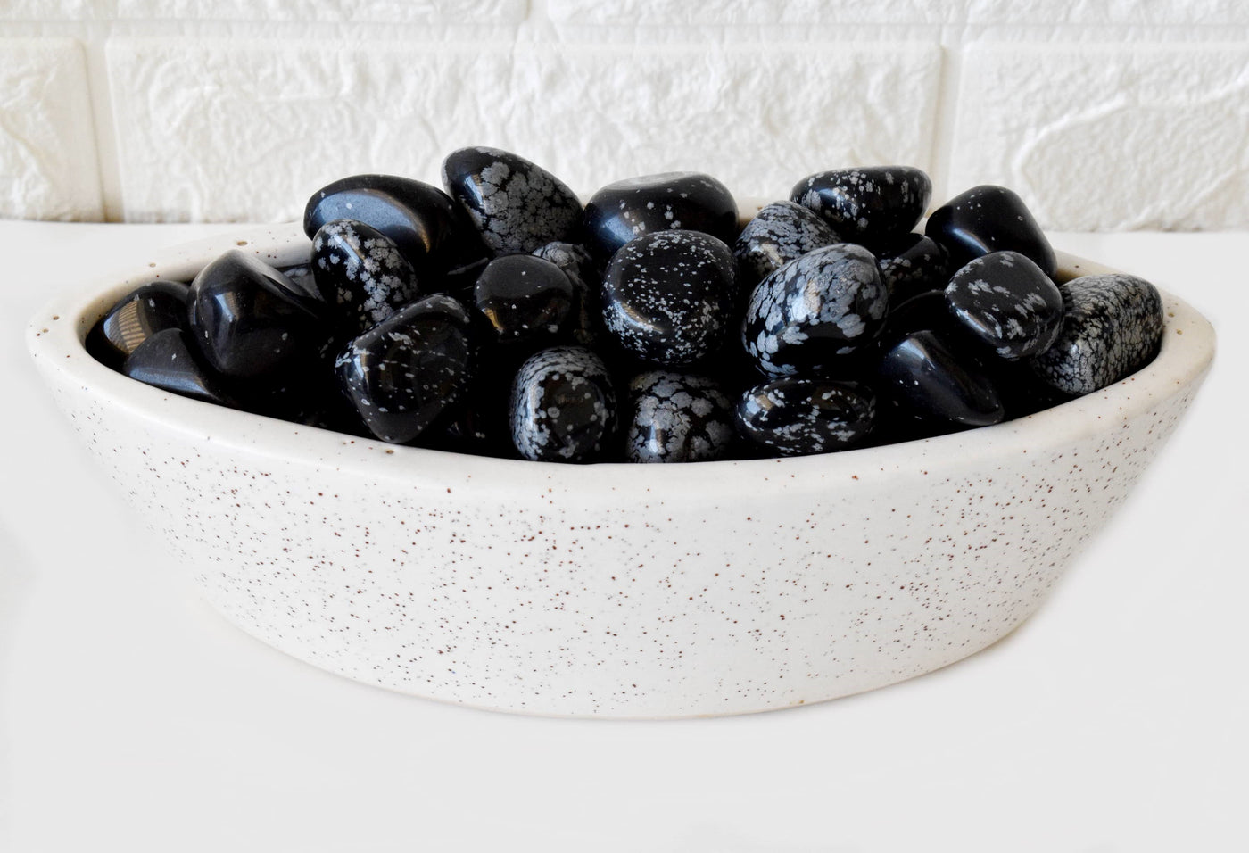 Snowflake Obsidian Tumbled Crystals (Alignment With The Higher Self and Channeling)