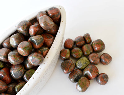 Unakite Tumbled Crystals (Self Discovery and Wisdom )