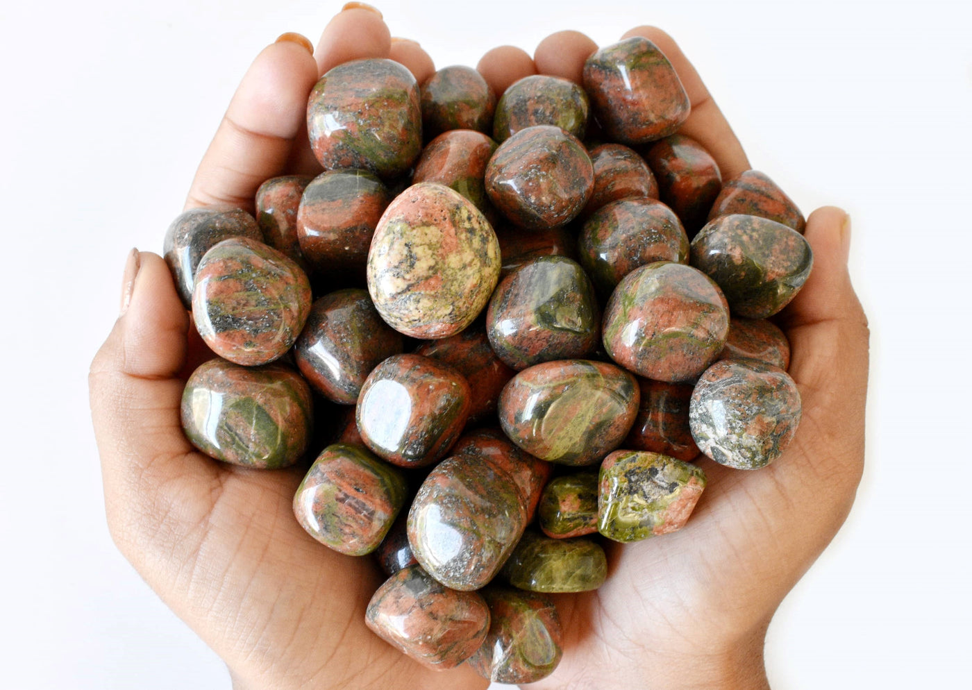 Unakite Tumbled Crystals (Self Discovery and Wisdom )