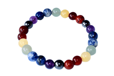 7 Chakra Bracelet, Chakra Crystals Bracelet, Yoga Reiki Healing Crystal Bracelet