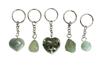 Green Aventurine Key Chain, Gemstone Keychain Crystal Key Ring (Attraction and Cleansing)