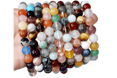 Happy Beads Crystal Bracelet, Assorted Crystal Bead Bracelet