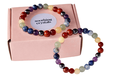 7 Chakra Bracelet, Chakra Crystals Bracelet, Yoga Reiki Healing Crystal Bracelet