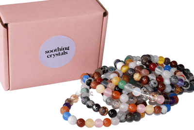 Happy Beads Crystal Bracelet, Assorted Crystal Bead Bracelet