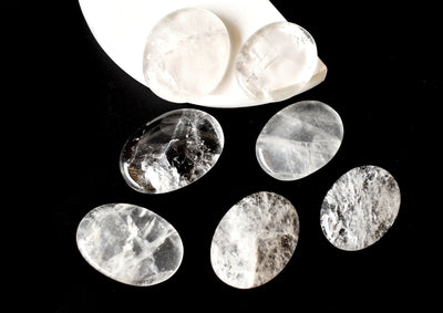 Crystal Quartz Pocket Stones (Dispelling Negative Energy and Meditation)