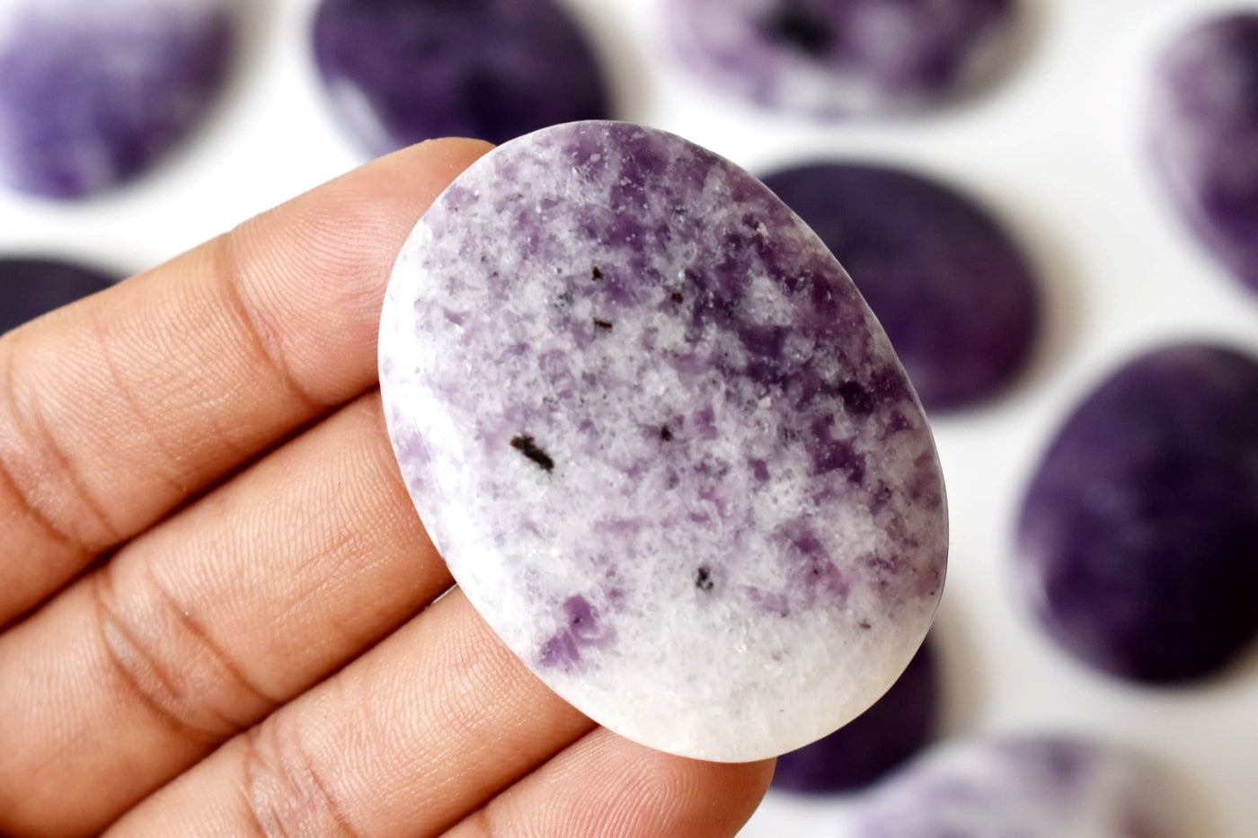 Lepidolite Pocket Stones (Joy and Relaxation)