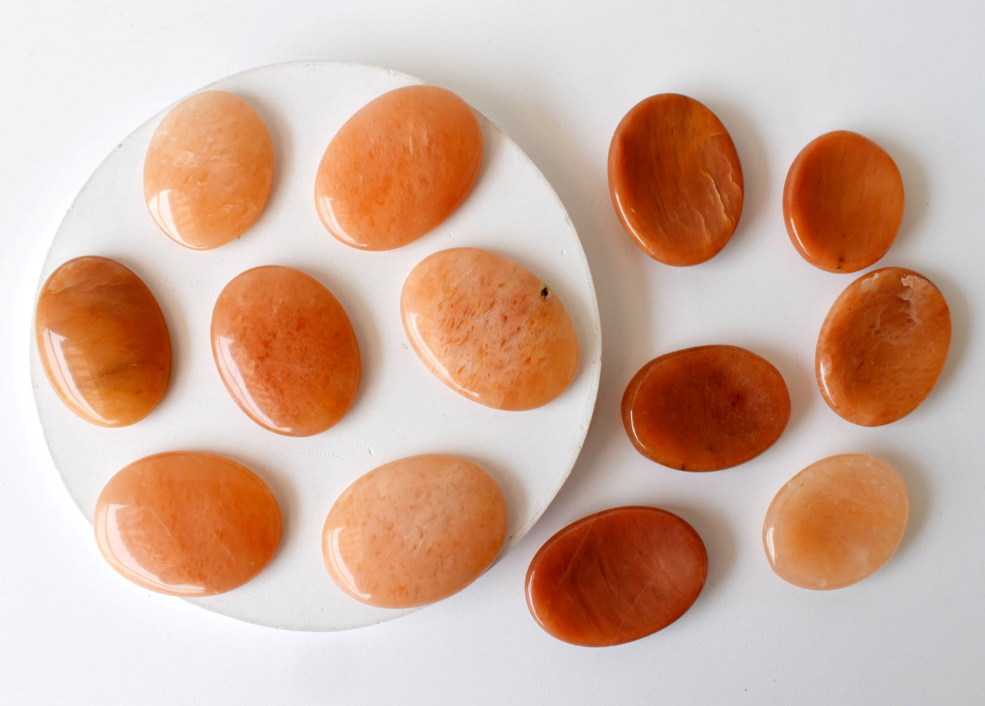 Orange Aventurine Pocket Stones (Longevity and Strength)