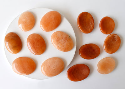 Orange Aventurine Pocket Stones (Longevity and Strength)