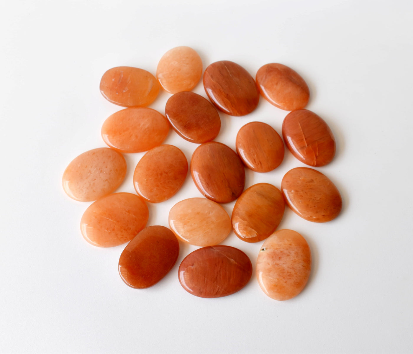 Orange Aventurine Pocket Stones (Longevity and Strength)