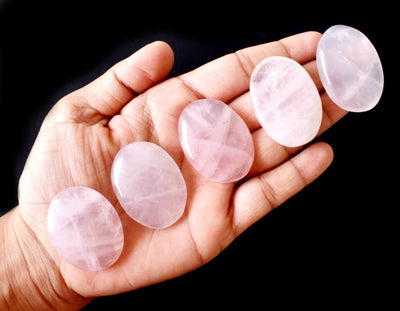 Rose Quartz Pocket Stones (Anxiety Relief and Relaxation)