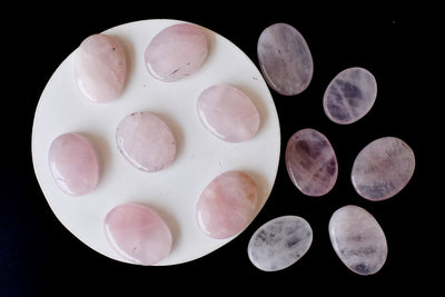 Rose Quartz Pocket Stones (Anxiety Relief and Relaxation)