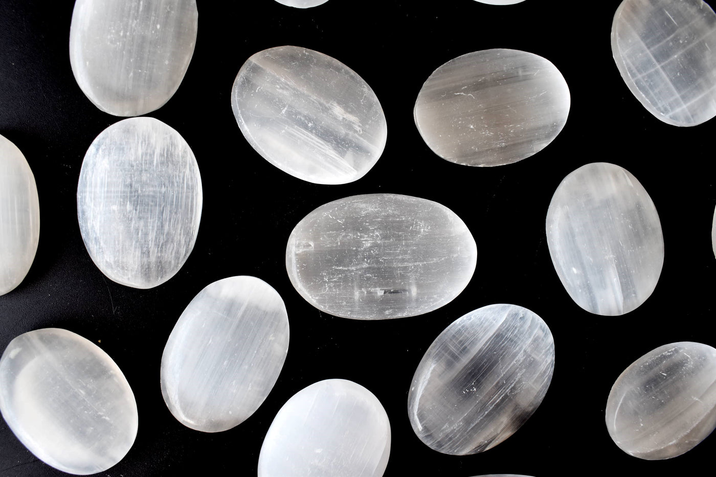 Selenite Pocket Stones (Protection and Clairvoyance )