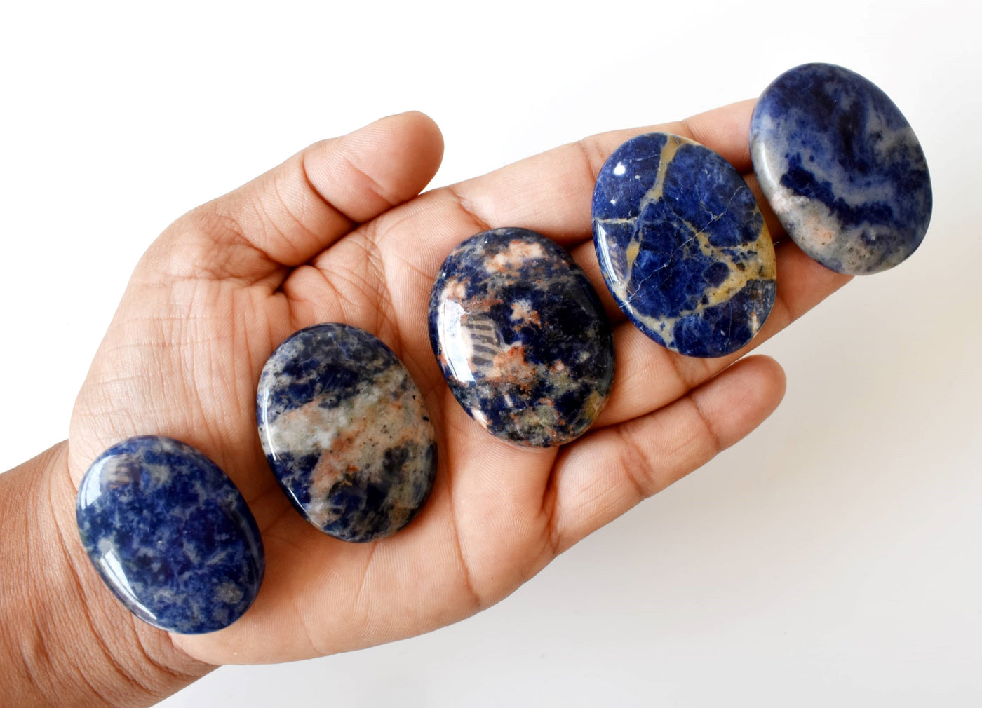 Sodalite Pocket Stones (Meditation and Self-Acceptance)