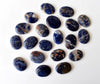 Sodalite Worry Stone pour la guérison des cristaux (Pocket Palm Stone / Thumb Stone)