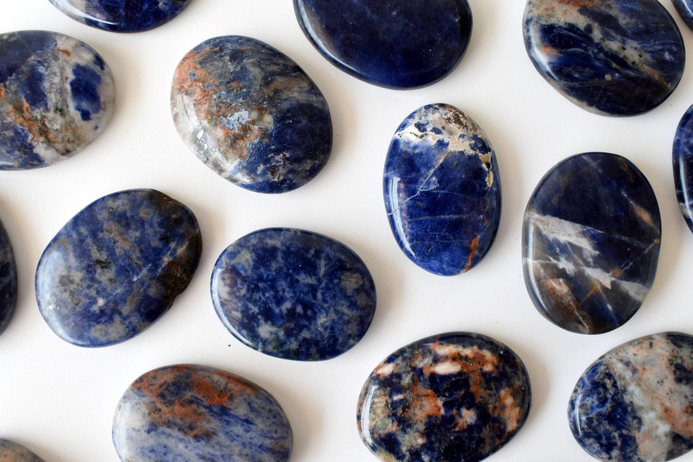 Sodalite Pocket Stones (Meditation and Self-Acceptance)