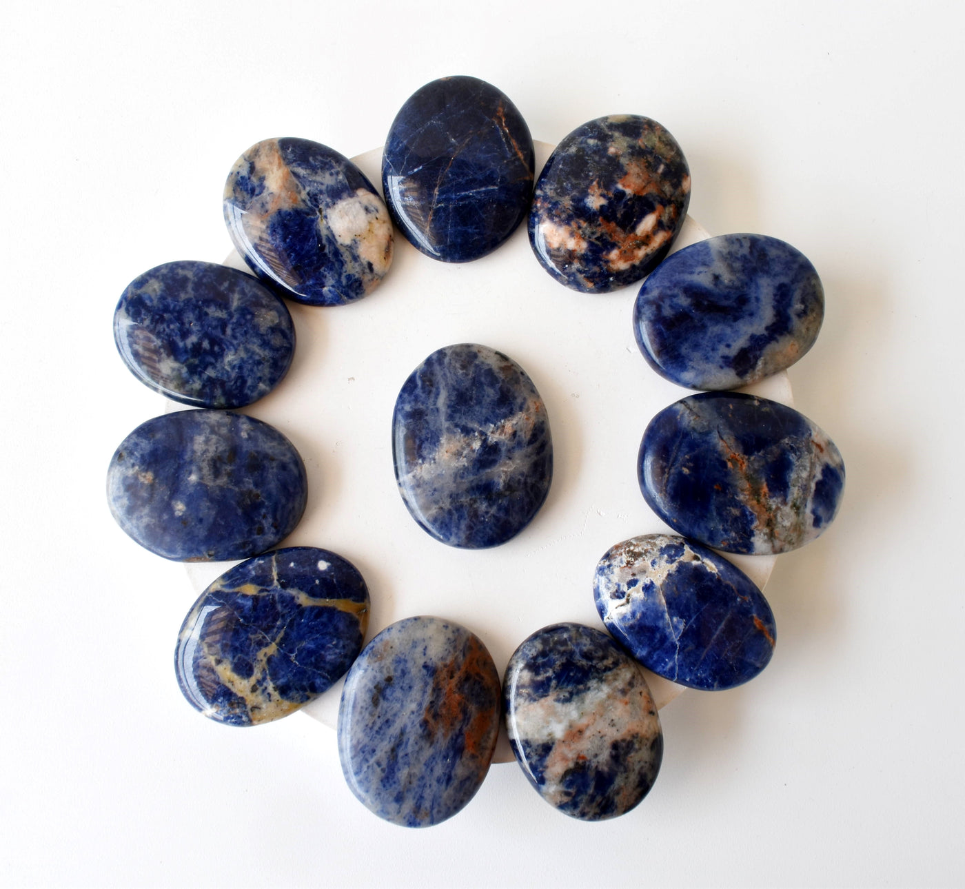 Sodalite Pocket Stones (Meditation and Self-Acceptance)