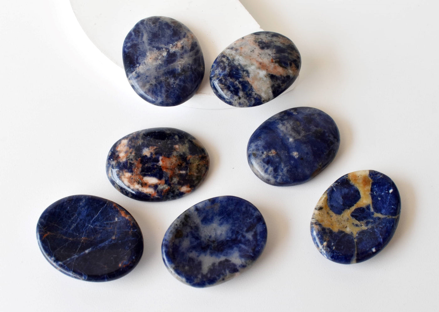 Sodalite Pocket Stones (Meditation and Self-Acceptance)