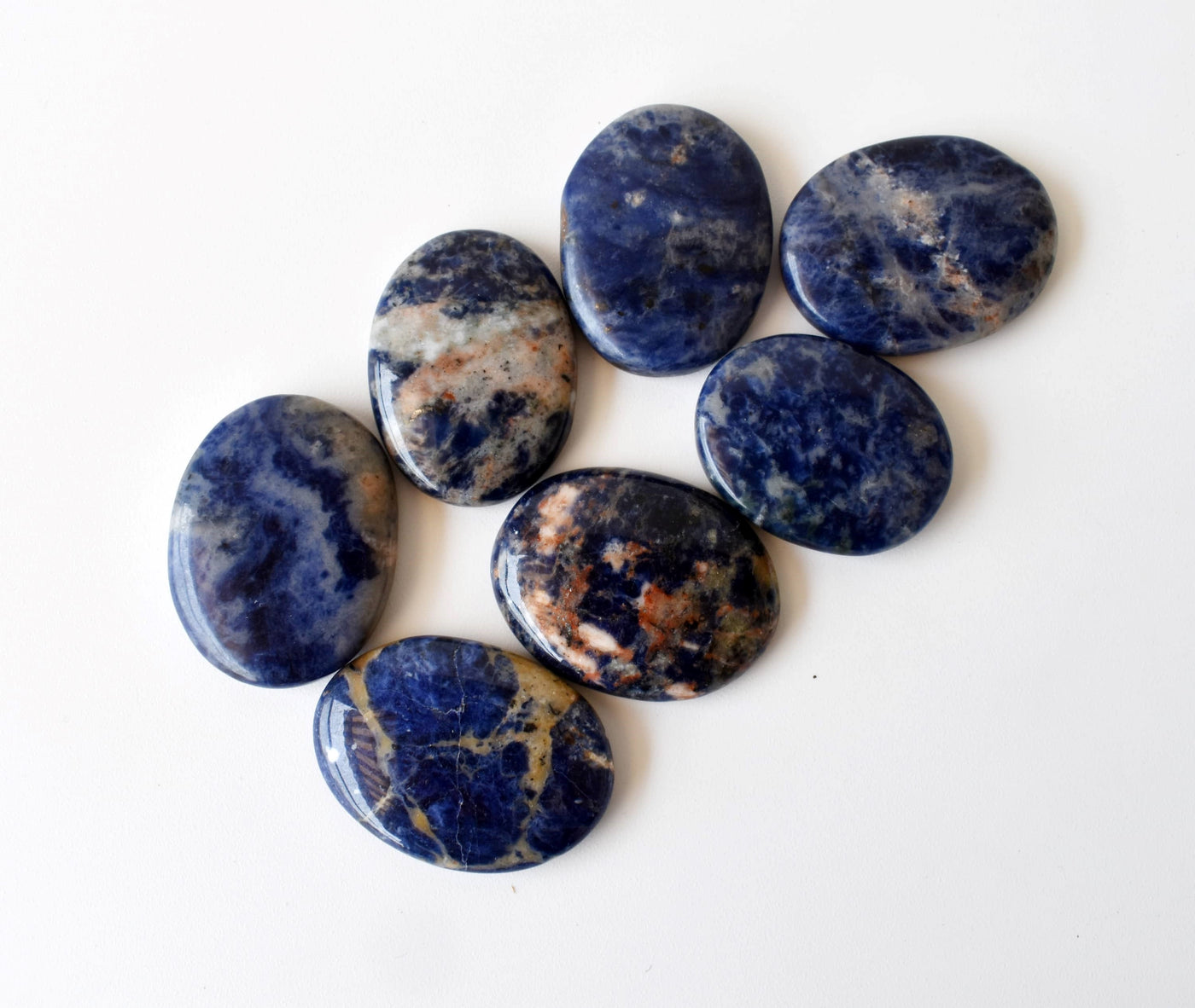 Sodalite Pocket Stones (Meditation and Self-Acceptance)