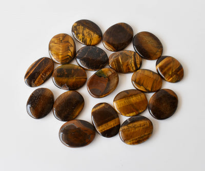 Tiger Eye Pocket Stones (Longevity & Protection)