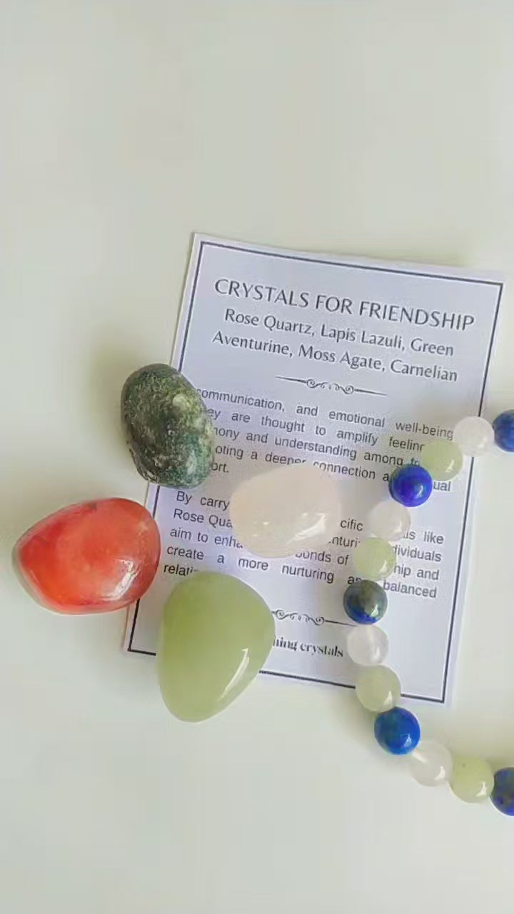 Strengthen FRIENDSHIP Crystal Kit, Gemstone Tumble Kit, Friendship Crystal Gift Set