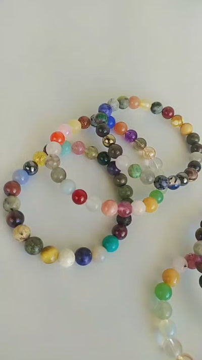 Happy Beads Crystal Bracelet, Assorted Crystal Bead Bracelet