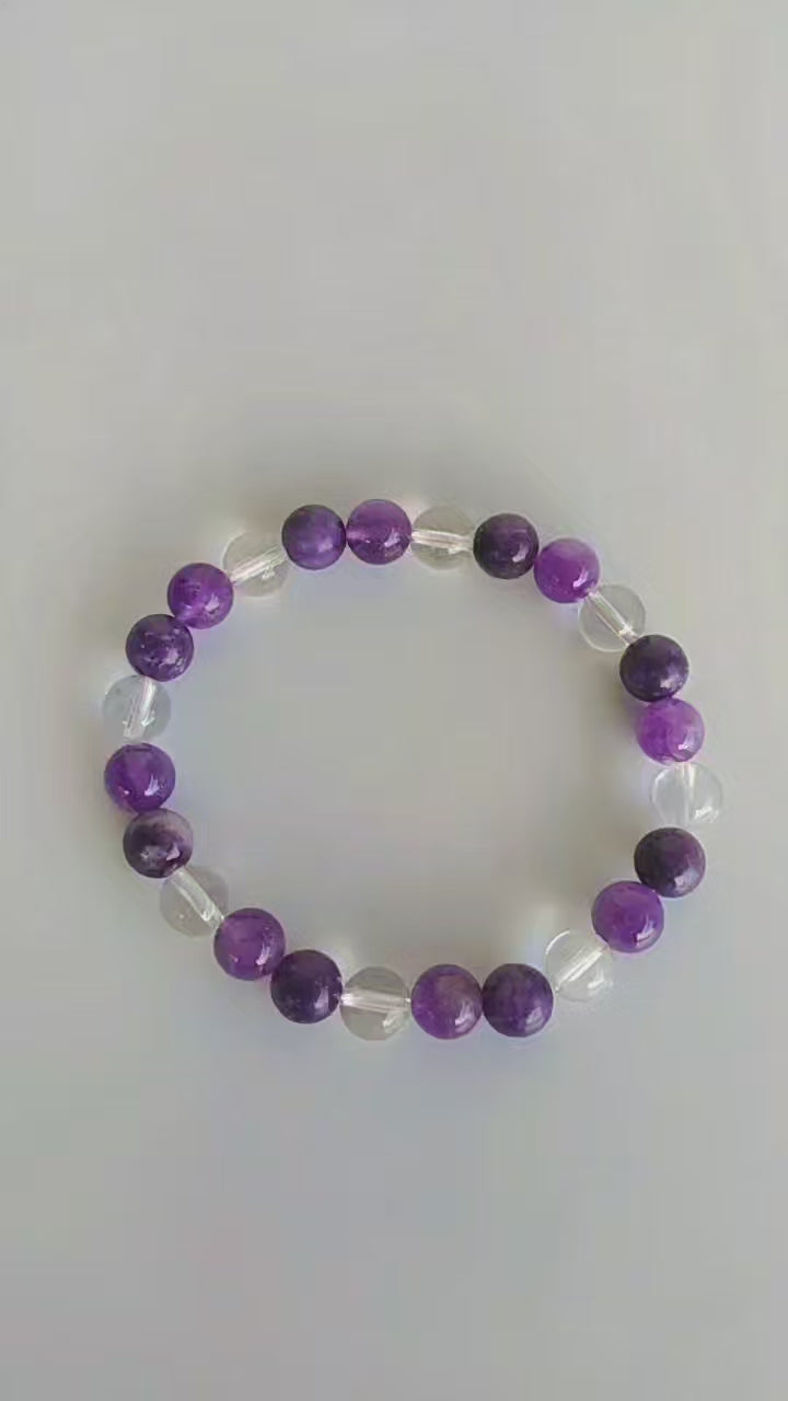 CROWN Chakra Crystal Bracelet