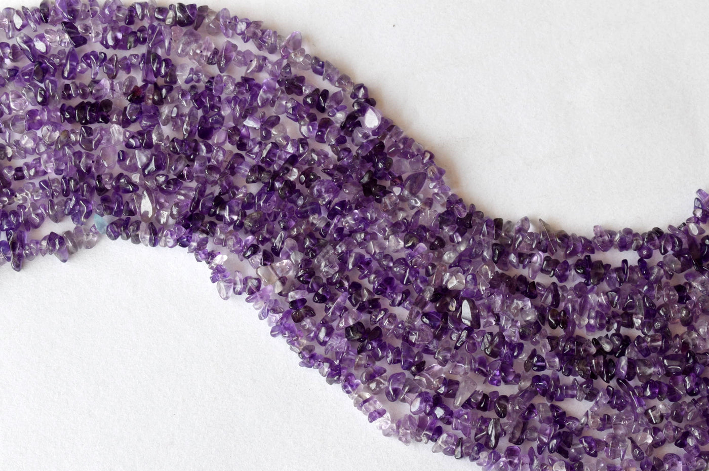 Uncut Raw Amethyst Crystal Chip Beads for Necklace (Insight and Inspiration)