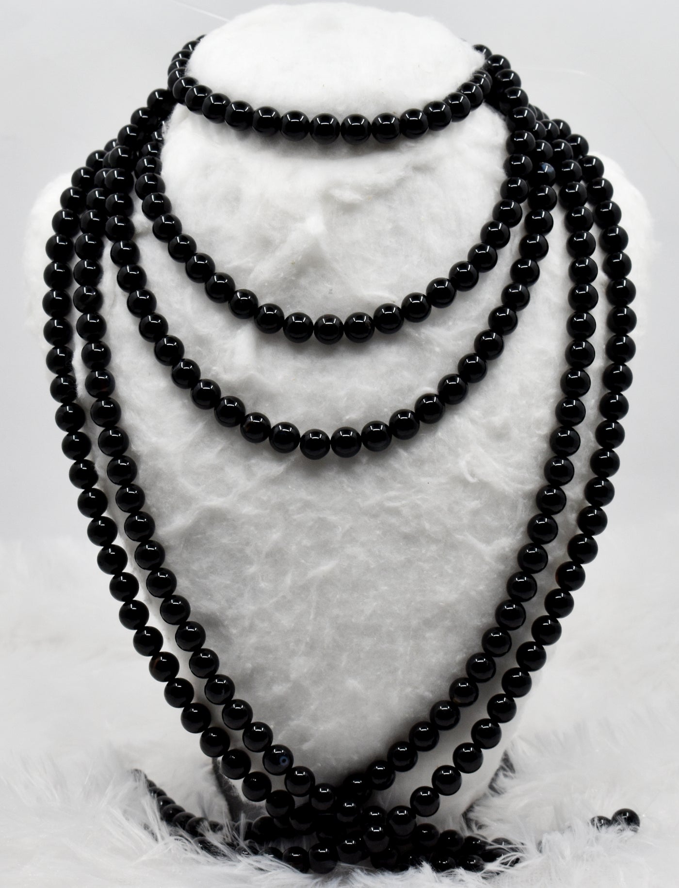 Black Onyx Beads, Natural Crystal Round Beads 4mm to 16mm