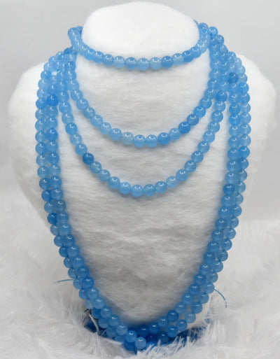 Chalcedony  Dyed Beads, Natural Round Crystal Beads 6mm to 10mm