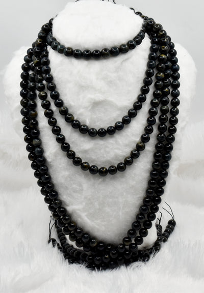 Golden Obsidian Beads, Natural Round Crystal Beads 4mm to 12mm