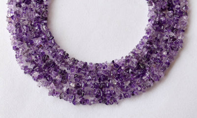 Uncut Raw Amethyst Crystal Chip Beads for Necklace (Insight and Inspiration)